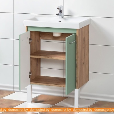Тумба Акваль Мята 60 МЯТА.60.10.07.N под умывальник Moduo 60 фотография