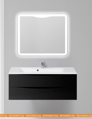 Тумба под умывальник BelBagno Marino-1200-2C-SO-NL-P (nero laccato lucid) фотография