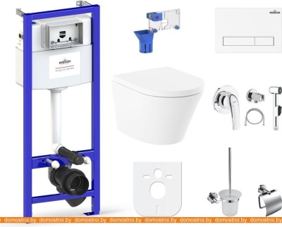 Унитаз Lavinia Boho Relfix Biore Compacto Rimless 10 в 1 98010145 (белый пластик) фотография