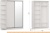 Шкаф-купе Империал Тетрис ДЗ 140x220 (белый жемчуг) фотография