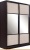 Шкаф-купе Евва 16 VHG.01 АЭП ШК.2 01 (венге/шамони/венге глянец) фотография