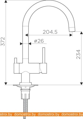 Смеситель Omoikiri Yamada-WH (белый) фотография