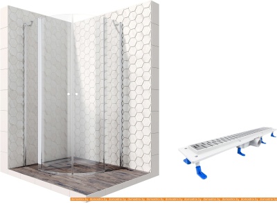 Душевой уголок Ambassador Set 13011102-ST16 фотография