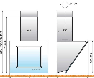 Вытяжка Elikor Оникс 90П-1000-Е4Д (белый) фотография