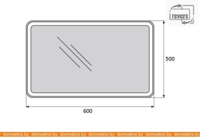 Зеркало BelBagno SPC-MAR-500-600-LED-TCH фотография