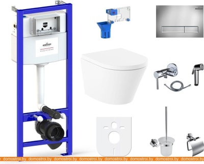 Унитаз Lavinia Boho Relfix Biore Rimless 10 в 1 98010062 (хром пластик) фотография