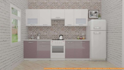 Кухня ВерсоМебель ЭкоЛайт-5 2.7 (белый/глициния) фотография