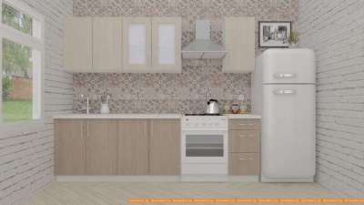 Кухня ВерсоМебель ВерсоЛайн 1-2.0 (крослайн латте/крослайн карамель) фотография