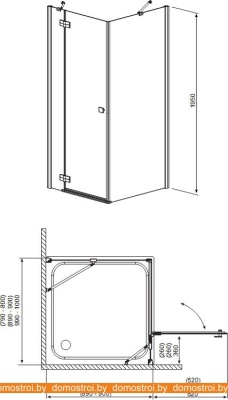 Душевой уголок Radaway Almatea KDJ (120 x 90) (32144-01-01NR) фотография