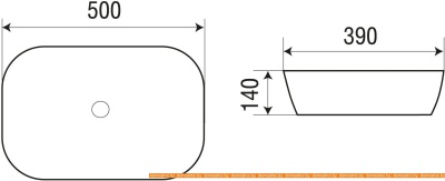 Умывальник WeltWasser Elbach M2195 MBR фотография