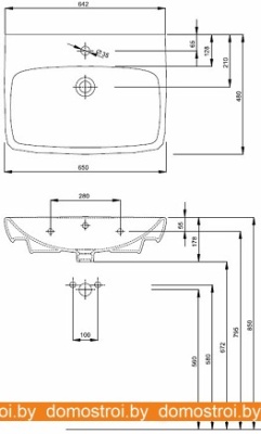 Умывальник Kolo Nova Pro M31166000 фотография