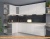 Кухня Интерлиния Мила Матте 1.5x2.6 А правая (белый-белый-опал светлый) фотография