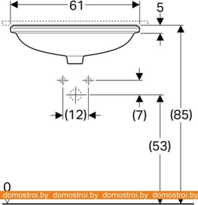 Умывальник Geberit VariForm 500.756.01.2 фотография