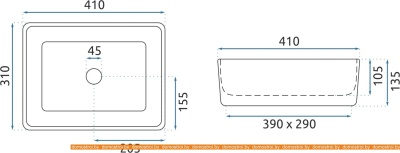 Умывальник Rea Anita mini (белый) фотография