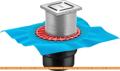 Душевой трап Berges Wasserhaus Zentrum Norma 100x100 090462 (матовый хром) фотография