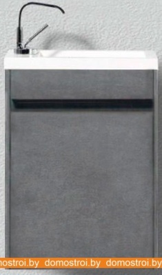 Тумба под умывальник BelBagno Pietra Mini-400-1A-SO-SCM-L (левый, stucco) фотография
