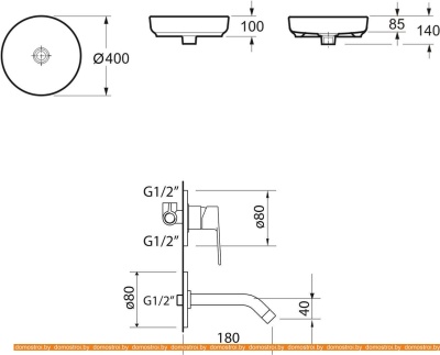 Умывальник Lavinia Boho Bathroom 21510141 (раковина, Смеситель) фотография