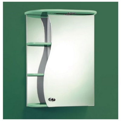 Зеркальный шкаф Акваль Милана 50 [AM.04.50.02.R] салатовый фотография