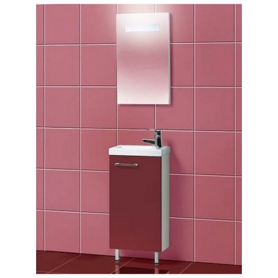 Тумба под умывальник Акваль Паола 40 [EP.01.40.02.R] бордовый фотография