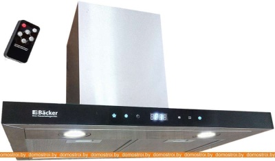 Вытяжка Backer CH60E-TGL200 Inox Black Glass фотография