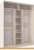 Шкаф-купе Глазов Домашний 1800 ЛДСП с зеркалом (бодега светлый) фотография