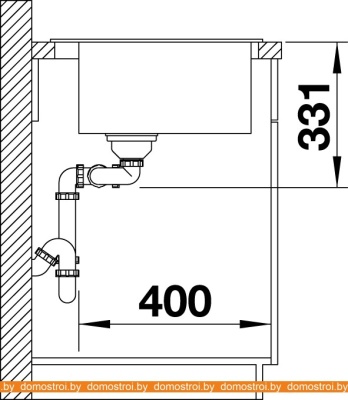 Кухонная мойка Blanco Pleon 6 Split (бетон) 525308 фотография