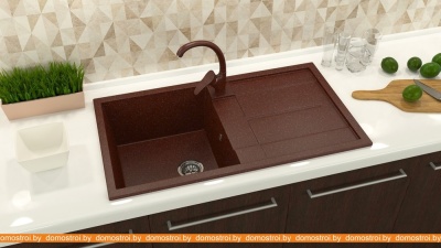 Кухонная мойка MARRBAXX Модель 17 (красный блеск Q17) фотография