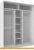 Шкаф-купе Глазов Домашний 1800 ЛДСП с зеркалом (белый) фотография