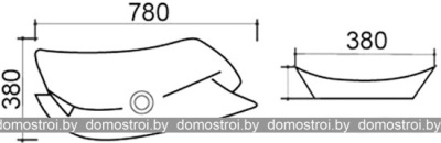 Умывальник Melana MLN-T4218 78x38 фотография