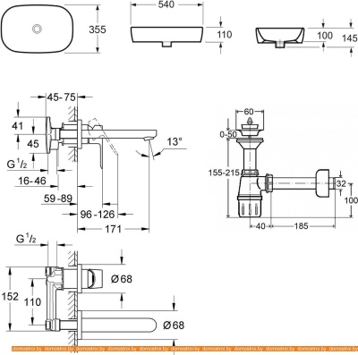 Умывальник Lavinia Boho Bathroom 21510172 (раковина, Смеситель, Сифон) фотография