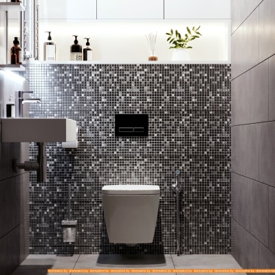 Унитаз Lavinia Boho Relfix Aveo Rimless 6 в 1 77050214 (черное стекло) фотография