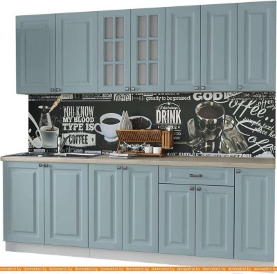 Кухня Интерлиния Мила Деко 2.3 Б (океан/травертин серый) фотография