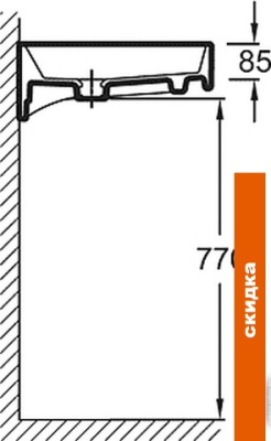 Умывальник Jacob Delafon Rythmik 120x46 EXM112-Z фотография