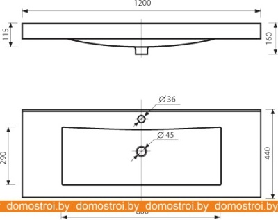 Умывальник Misty Р-Мис14120 фотография