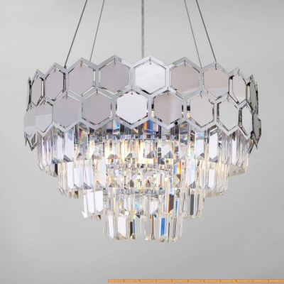 Подвесная люстра Евросвет Ariana 10113/5 (хром/прозрачный хрусталь) фотография