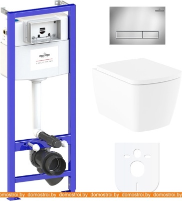 Унитаз Lavinia Boho Relfix Aveo Rimless 6 в 1 77040122 (хром пластик) фотография