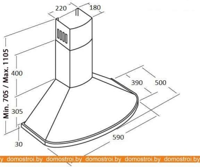 Вытяжка KUPPERSBERG Bona 60 C Bronze фотография