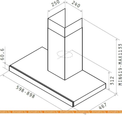 Вытяжка Elica Joy WHIX/A/60 фотография