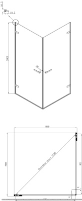 Душевой уголок Ambassador Set 10011105-ST2 фотография