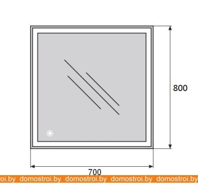 Зеркало BelBagno SPC-GRT-700-800-LED-TCH фотография