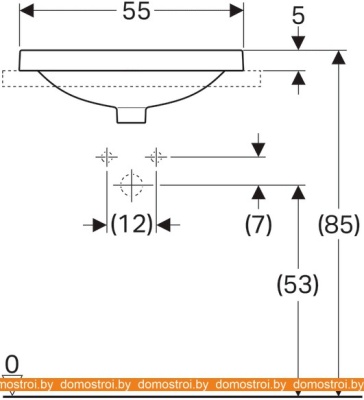 Умывальник Geberit Variform 500.717.01.2 фотография