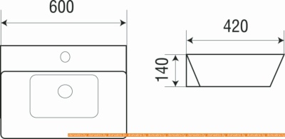 Умывальник WeltWasser Elbach 2253 фотография