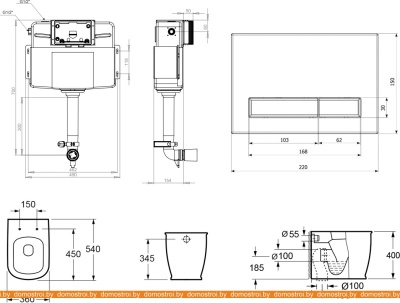 Унитаз Lavinia Boho Relfix Bell Pro 5 в 1 87060206 (хром пластик) фотография