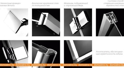 Душевая стенка Radaway Almatea KDJ+S R 90 фотография