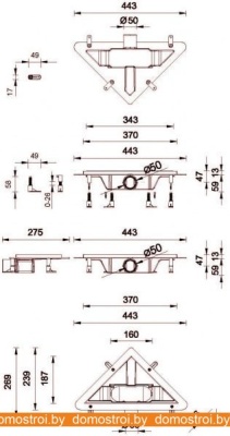Душевой уголок Ambassador Set 12011109-ST7 фотография