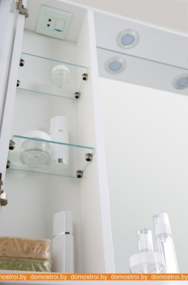 Шкаф с зеркалом BelBagno Marino-SPC-700/750-1A-BL-P-L (bianco lucido) фотография