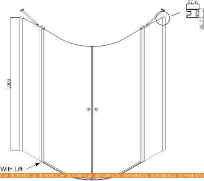 Душевой уголок Ambassador Set 13011101-ST6 фотография