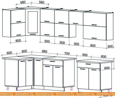 Кухня Интерлиния Мила Gloss 50-12x29 (ваниль/шоколад глянец) фотография