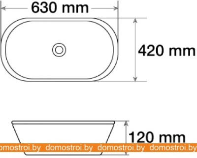 Умывальник Melana MLN-7042 63x42 фотография