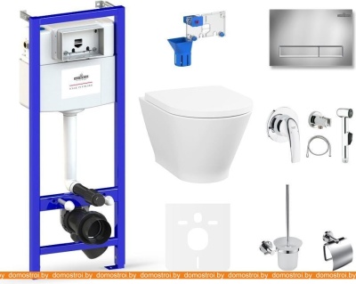 Унитаз Lavinia Boho Relfix Elegant Rimless 10 в 1 75110827 (хром пластик) фотография